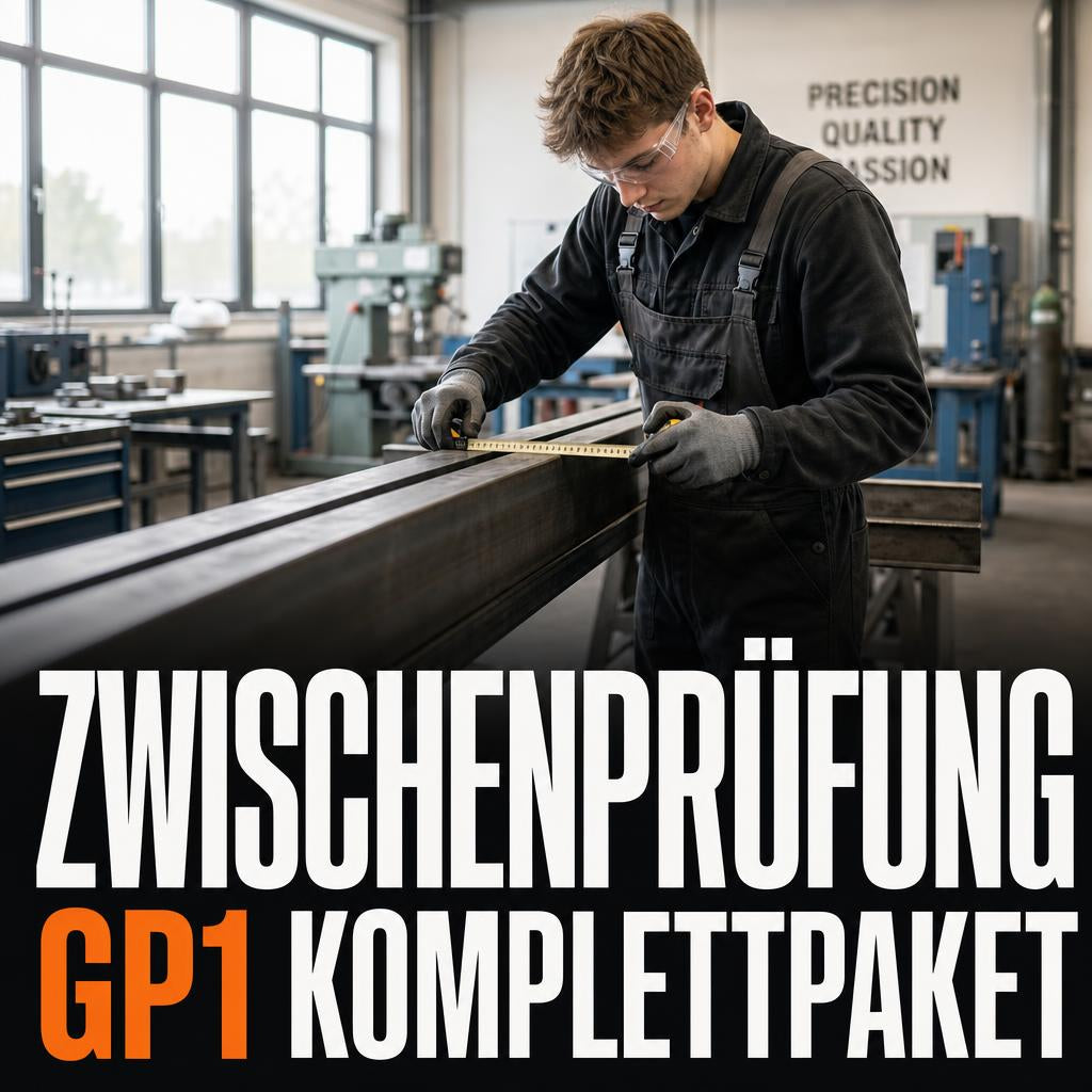 Zwischenprüfung Metallbauer GP1 – Komplettpaket Lernfelder 1–6